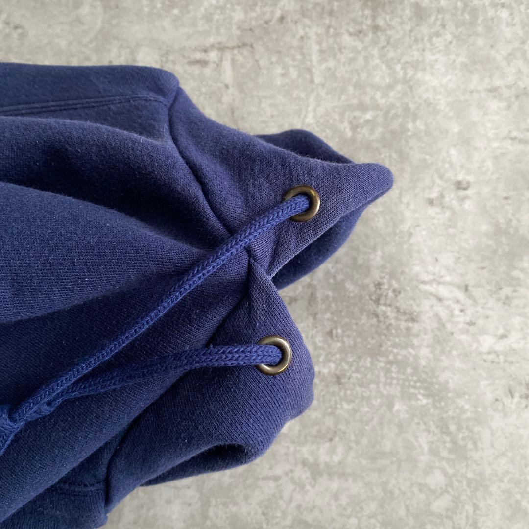 90s NIKE 銀タグ スウォッシュ パーカー USA製 ネイビー L