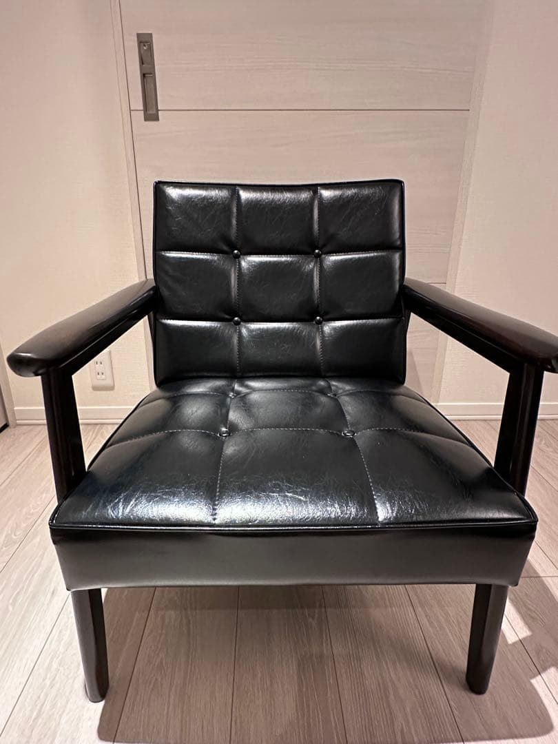 【カリモク60】Kチェア1シーター スタンダードブラック