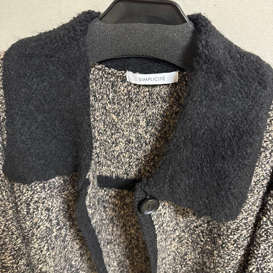 【完売品】ツイード調パイルニットジャケット