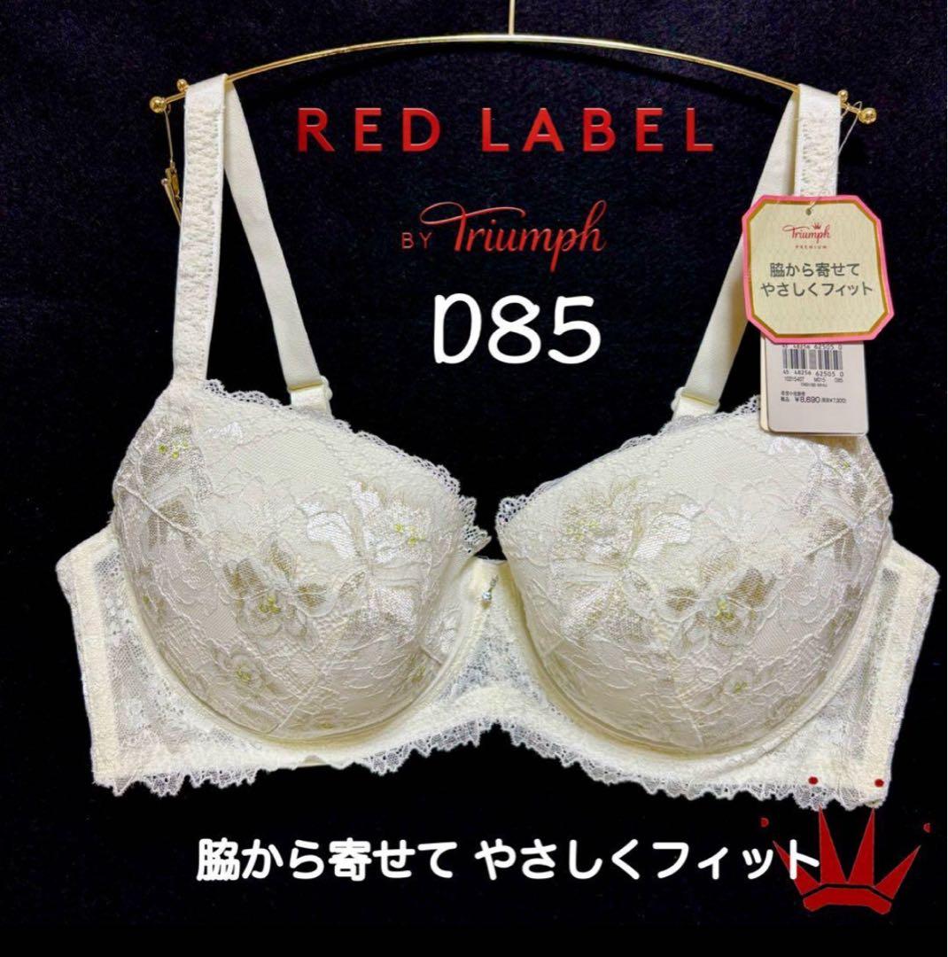 ＊D85トリンプ プレミアム レッドレーベル ダリアの花 ブラ単品 Navy