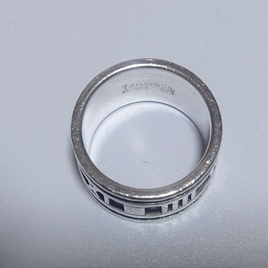 美品ティファニー アトラス ワイドリング 13号 シルバー