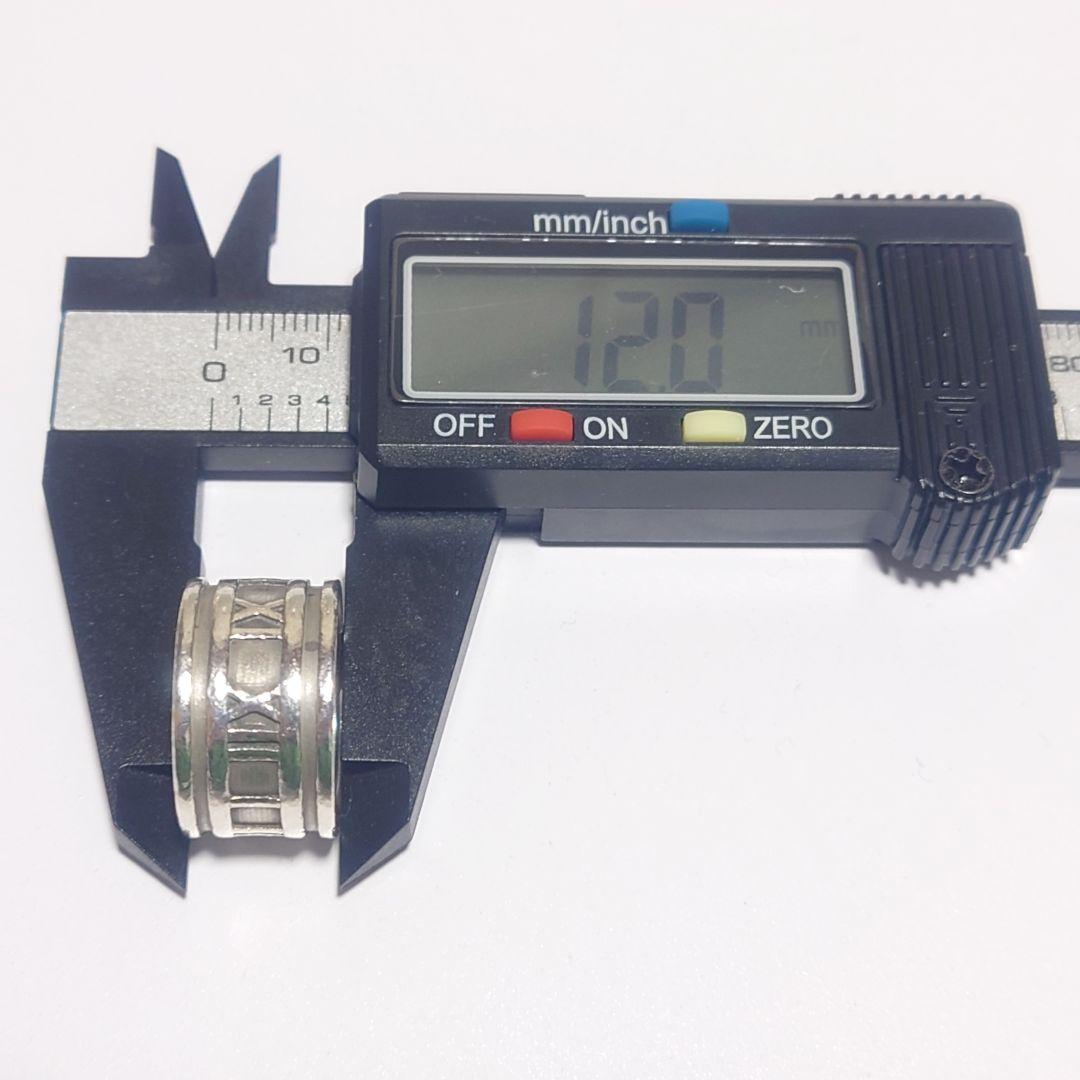 美品ティファニー アトラス ワイドリング 13号 シルバー