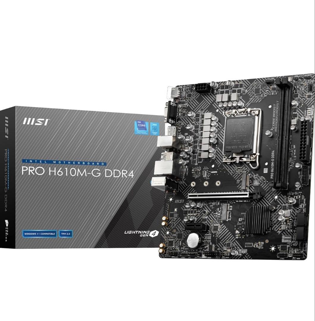 MSI PRO H610M-G DDR4 マザーボード Micro-ATX