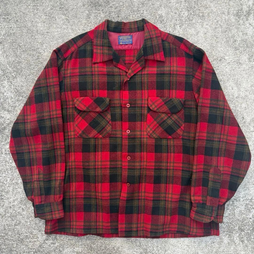 60s pendleton ペンドルトン　ボードシャツ
