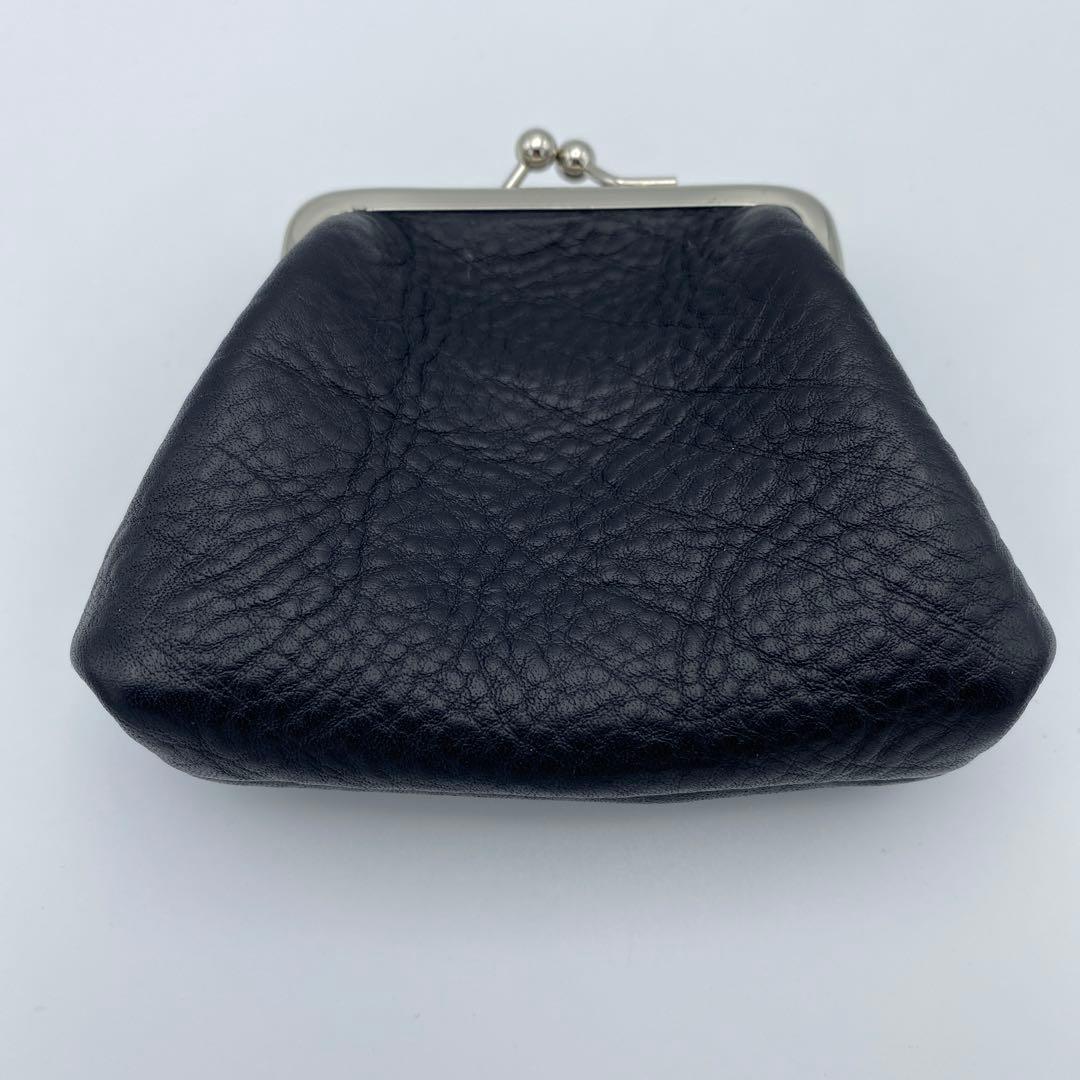 CALEE キャリー がま口財布 ケース レザー ブラック 美品