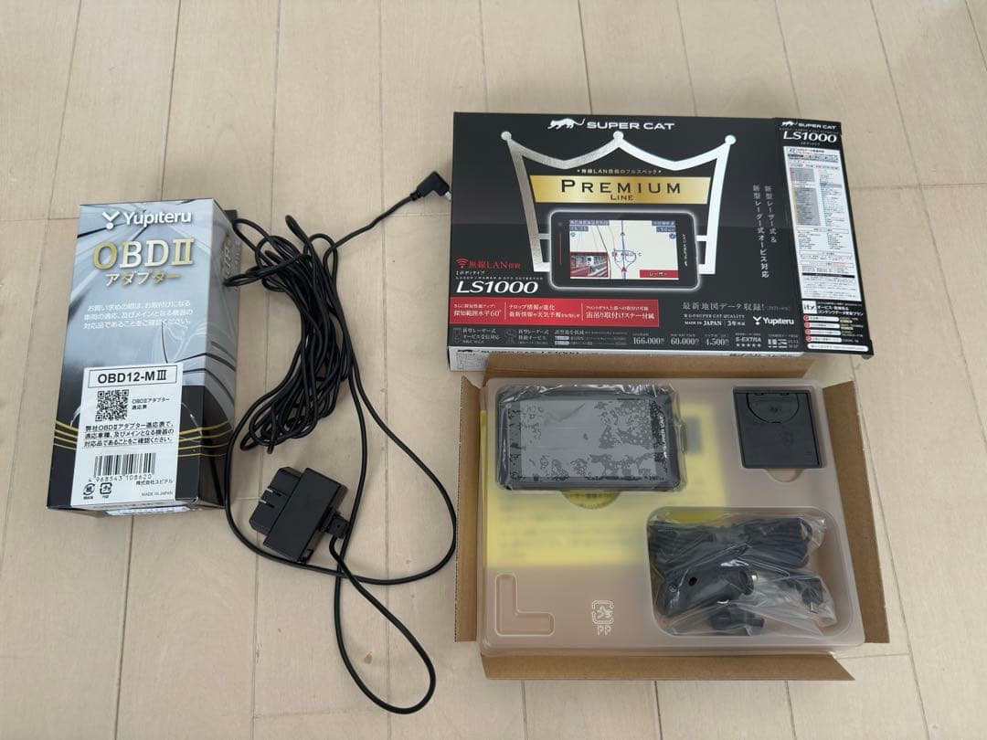 ユピテル SUPER CAT LS1000 OBDⅡアダプターセット