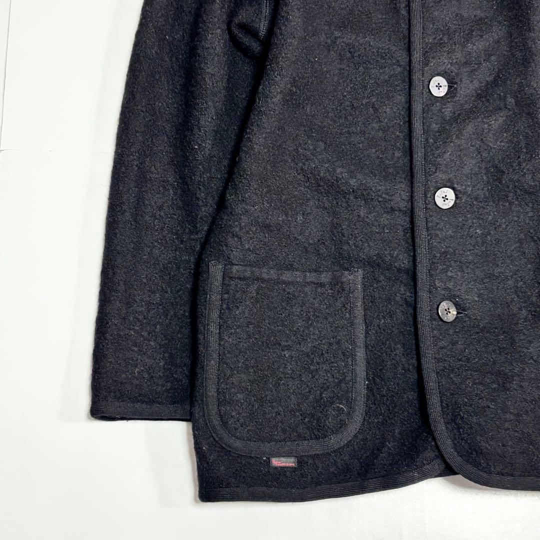 日本製　PAPAS　パパス　ウール100　黒・ブラック　ジャケット　48M