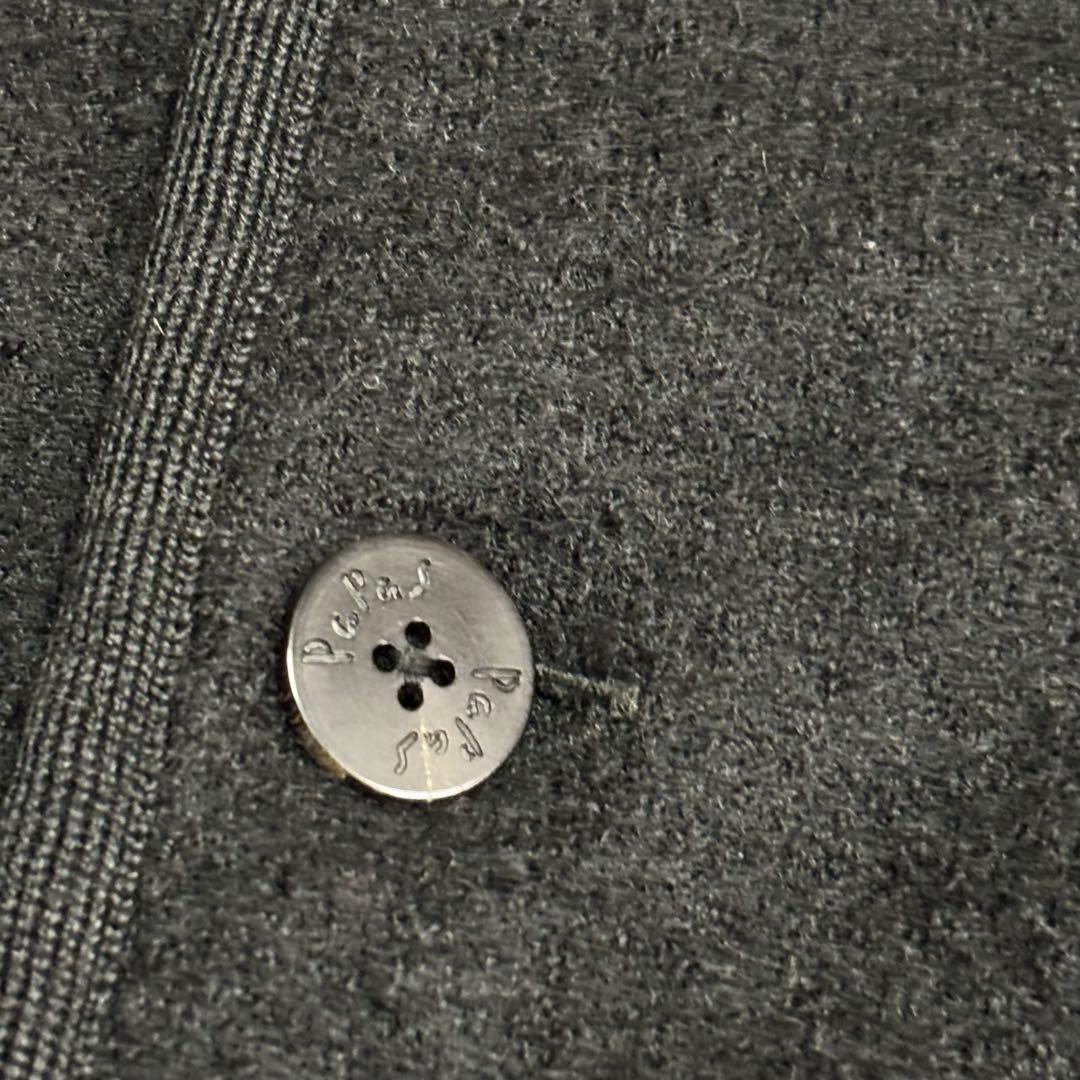 日本製　PAPAS　パパス　ウール100　黒・ブラック　ジャケット　48M