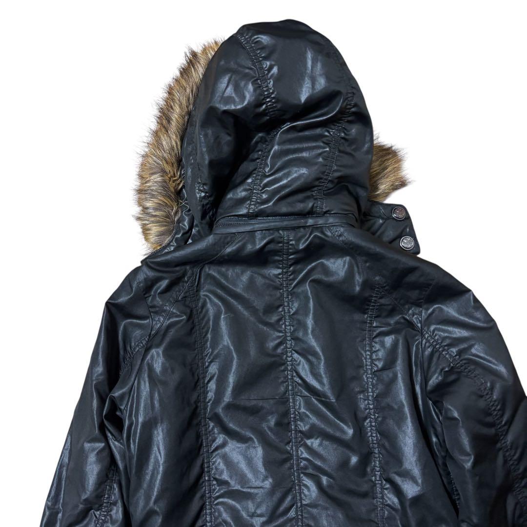 ジャケット・アウター archive grunge fur gimmick coat BLK y2k