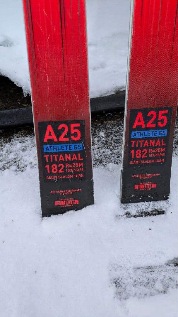 ROSSIGNOL A25 ATHLETE GS スキー 182cm レッド