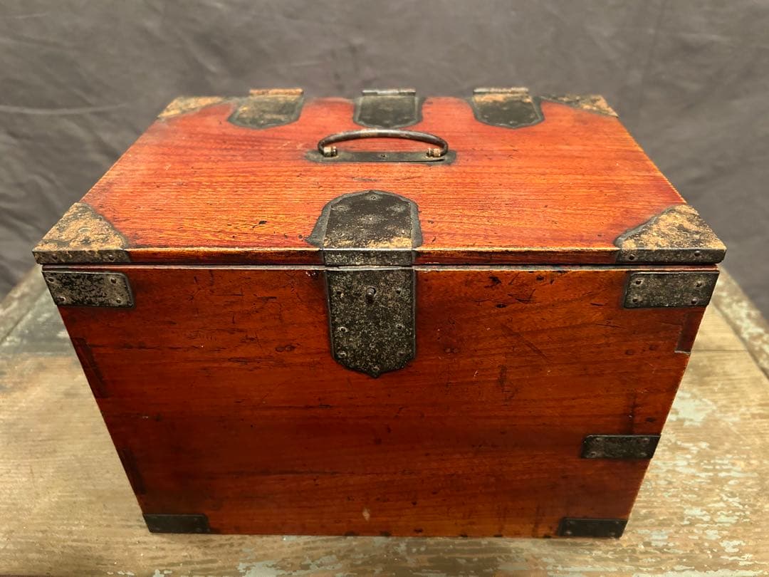 SELL8/15まで【送料無料】デッドストック 硯箱 古民具 アンティーク