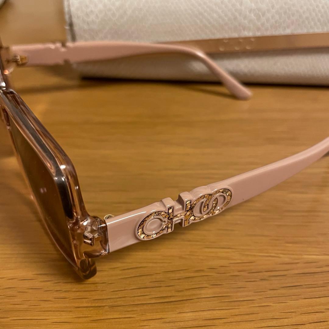 JIMMY CHOO ピンク スクエア サングラス