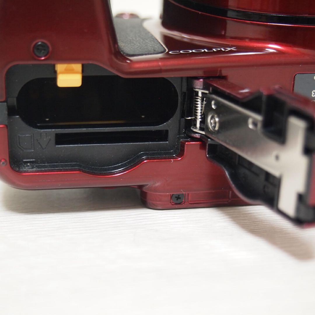 【動作確認済】Nikon COOLPIX B700 レッド ケース SDカード付