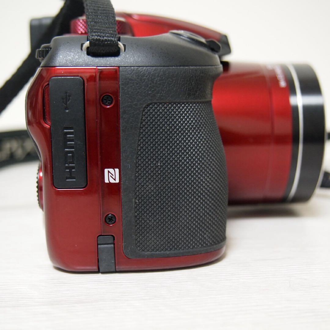 【動作確認済】Nikon COOLPIX B700 レッド ケース SDカード付