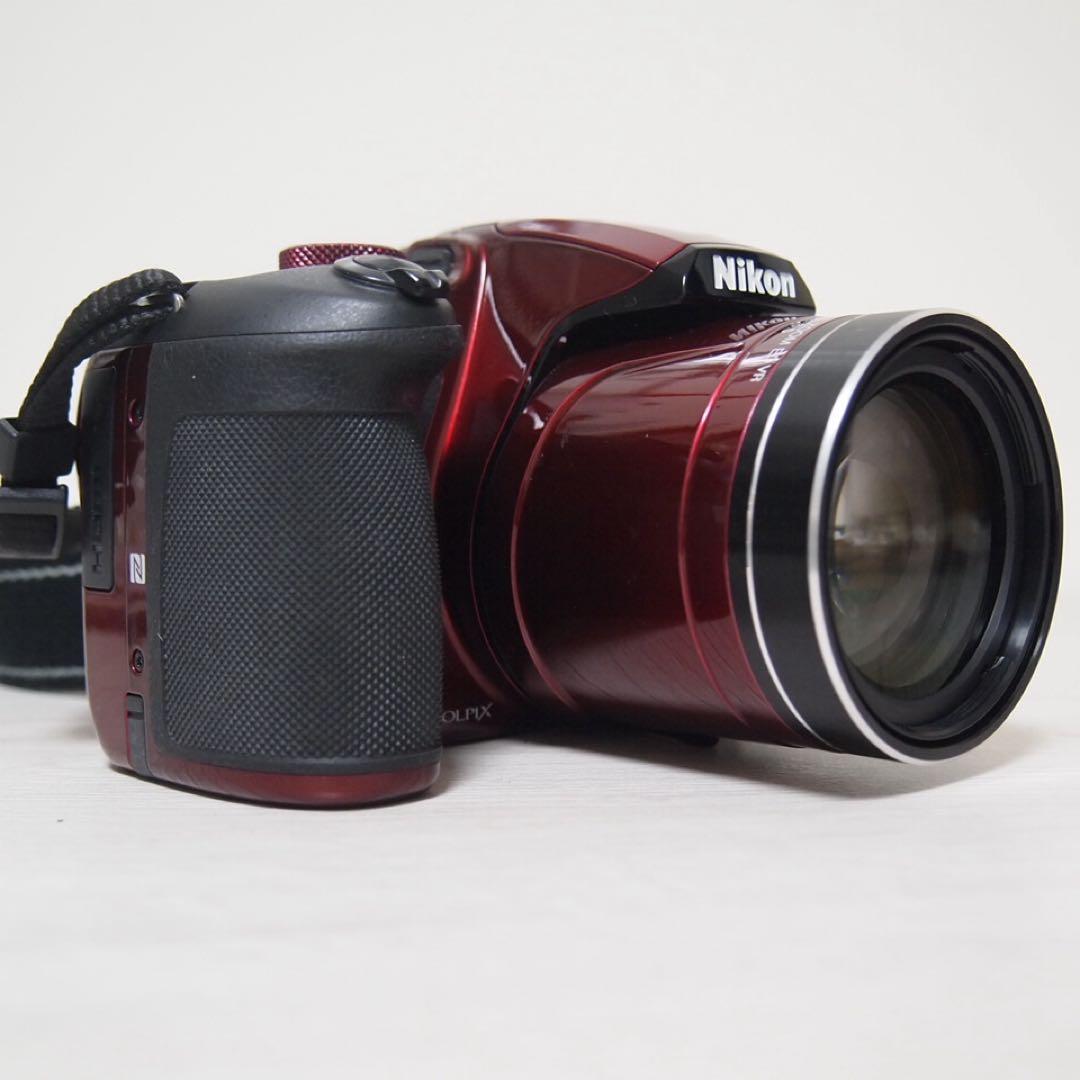 【動作確認済】Nikon COOLPIX B700 レッド ケース SDカード付