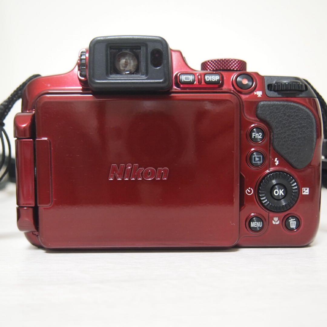 【動作確認済】Nikon COOLPIX B700 レッド ケース SDカード付