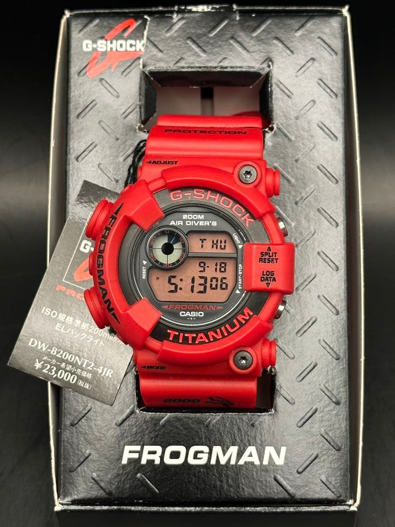 CASIO G-SHOCK フロッグマン DW-8200NT2-4JR 赤蛙