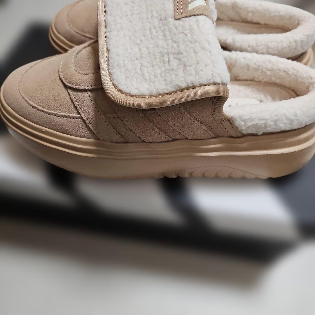 adidas★アディダス★24㎝★ボア付き★もふもふ★ブラウン★ミュール