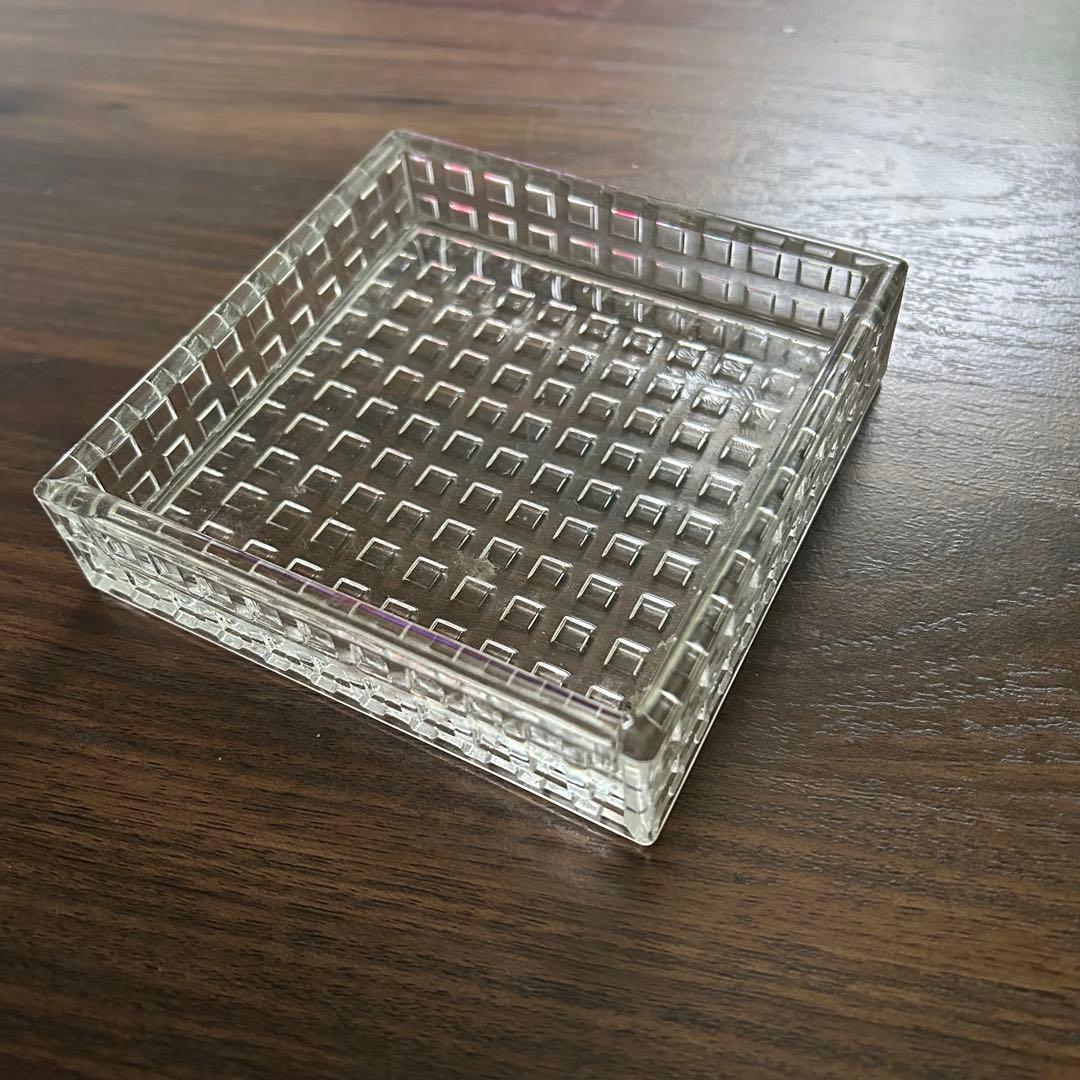 Nuutajarvi カイ・フランク Ruuturitarプレート クリア