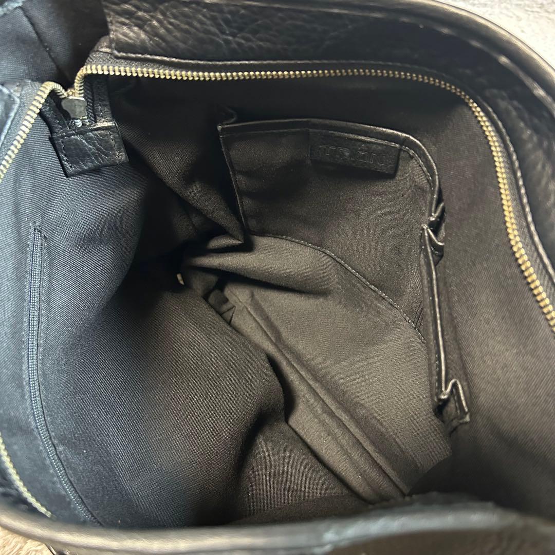 TRION トライオン　2wayショルダー付きレザートートバッグ　ビジネストート