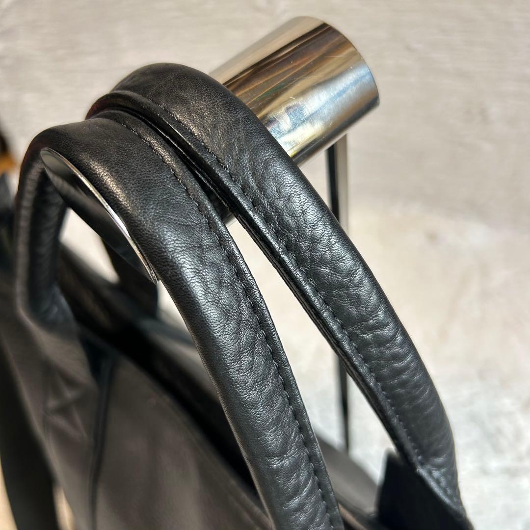 TRION トライオン　2wayショルダー付きレザートートバッグ　ビジネストート