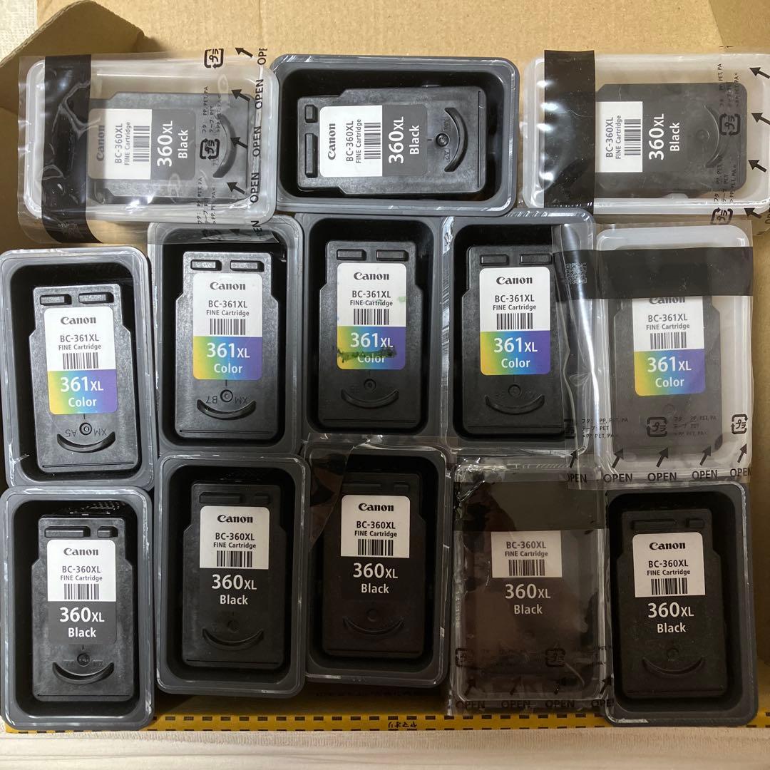 使用済み　Canon BC-360XL BC-361XL 　計13個