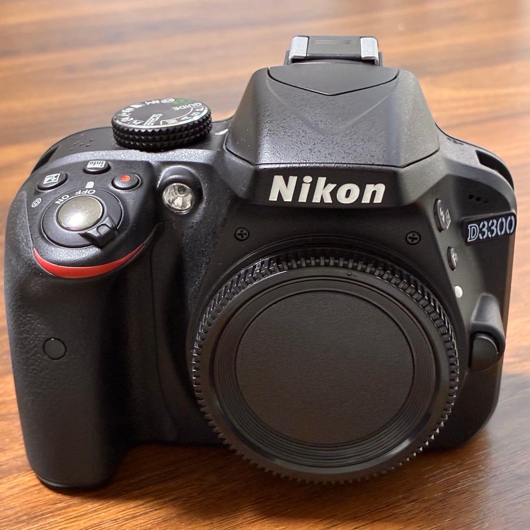 【美品】Nikon D3300 デジタル一眼レフカメラ本体(ショット数587回)