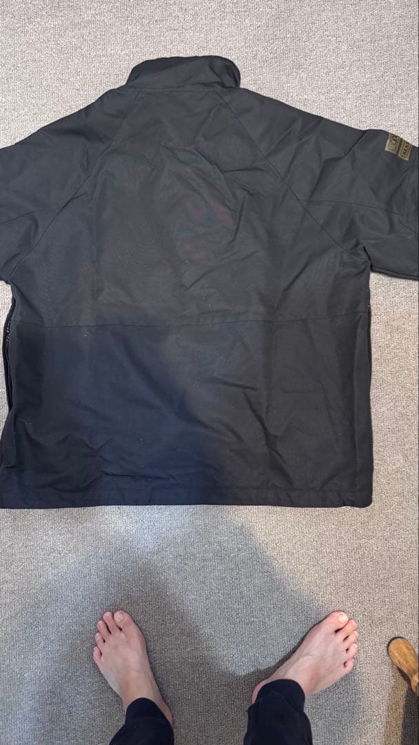 ユズMAHF ハーフジップジャケット 黒　メンズ ユニセックス