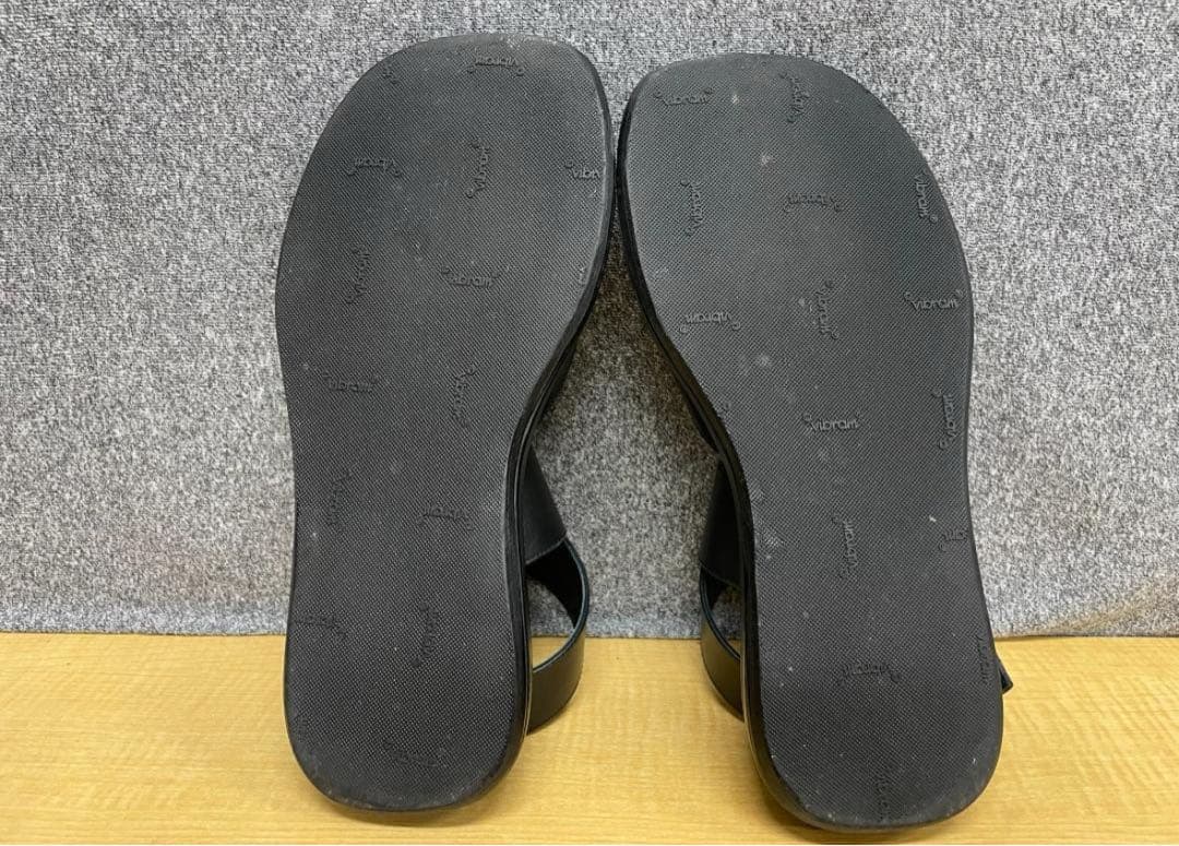 GIA BORGHINIレザーアンクルストラップサンダルA24251