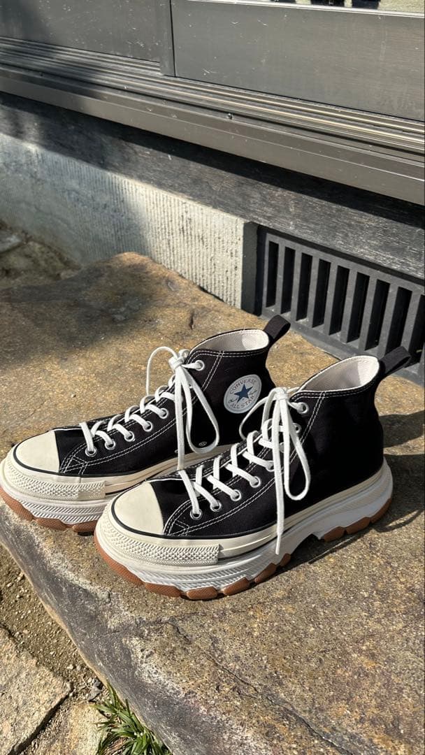 コンバース トレックウェーブ ブラック ハイカット スニーカー