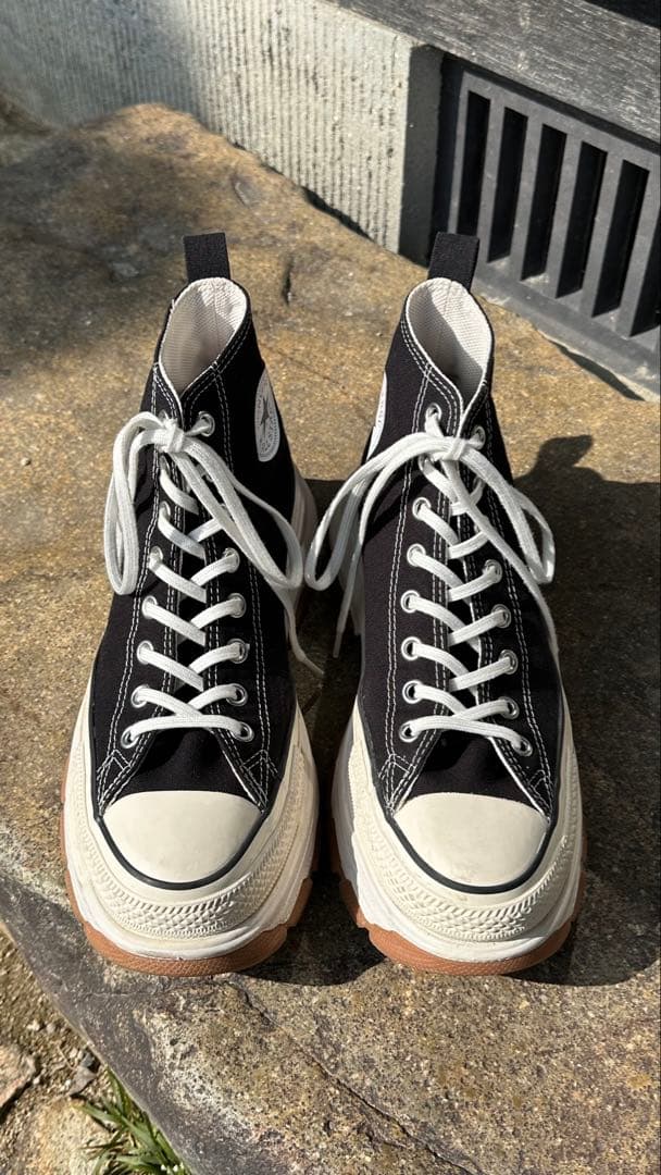 コンバース トレックウェーブ ブラック ハイカット スニーカー