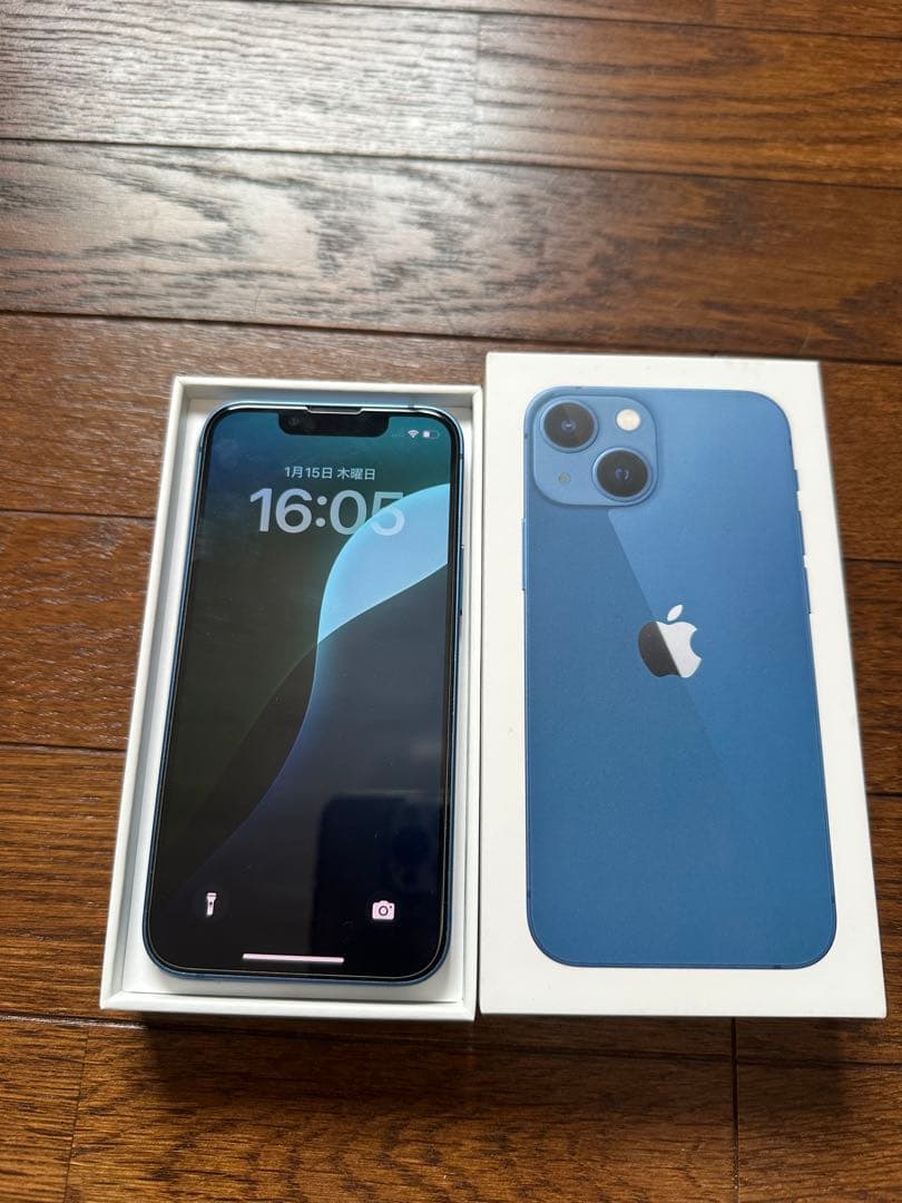 Apple iPhone 13 miniブルー 本体　純正バッテリー99%