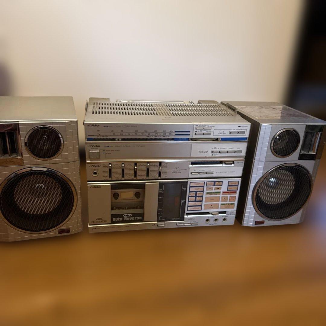 超希少 Victor ビクター PC-55 PC-R55 ミニコンポ ラジカセ