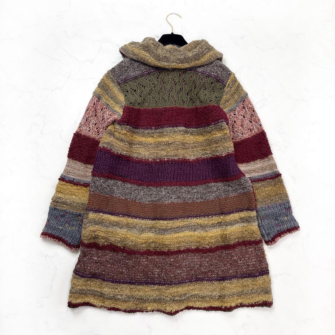 未使用 FUGAFUGA 佐藤繊維 M.&KYOKO ニットコート カーディガン