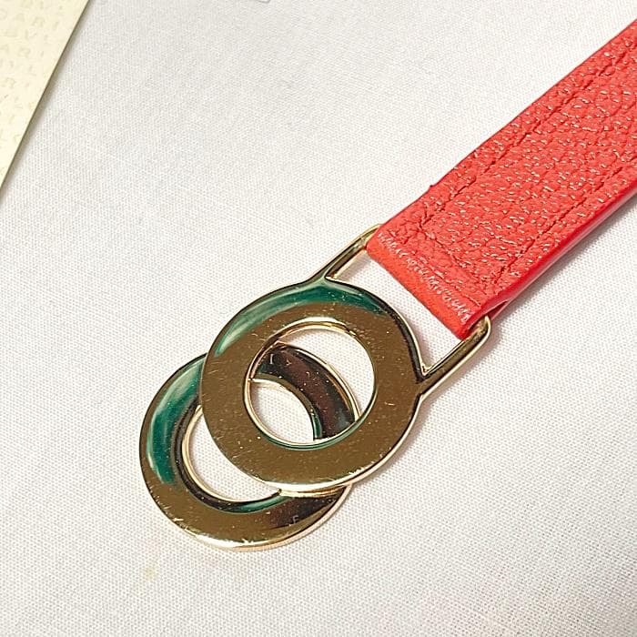 未使用 BVLGARI ブルガリ キーリング コーラル オレンジ系 箱付き