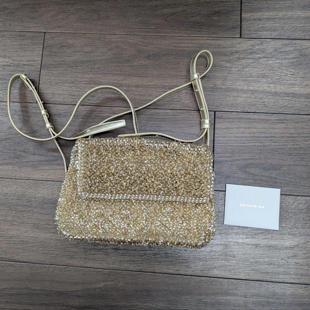 ANTEPRIMA アンテプリマ ゴールド ビーズバッグ