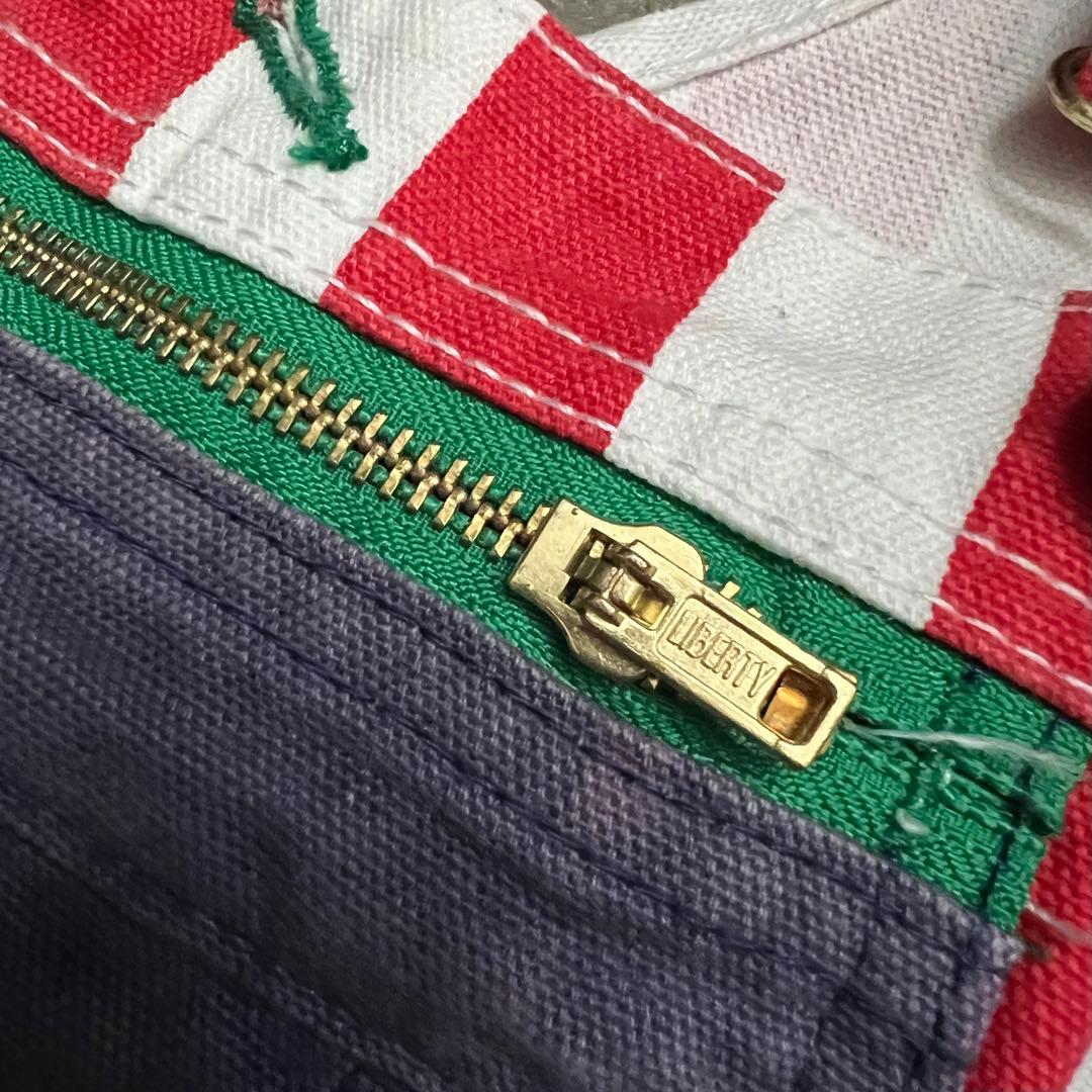 90s LIBERTY OVERALLS ストライプオーバーオール