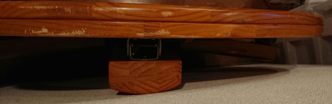 八幡産業 丸テーブル 木製 900mm × 900mm × 320mm レトロ