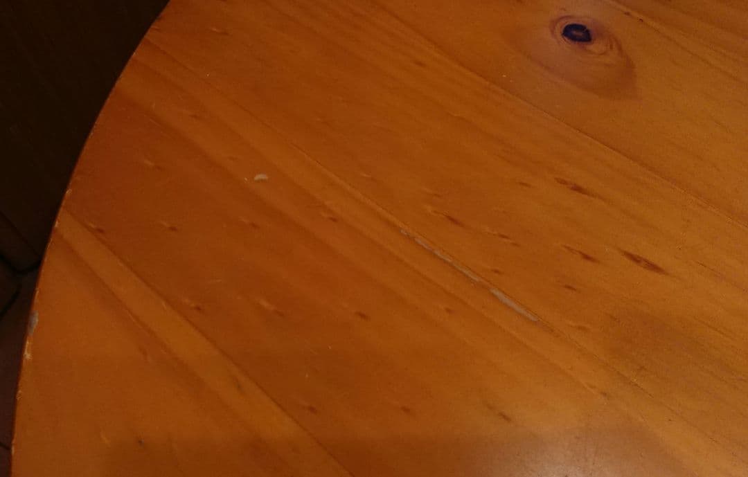 八幡産業 丸テーブル 木製 900mm × 900mm × 320mm レトロ