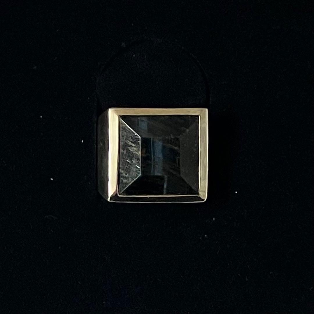 HASH. スクエアリング ブルータイガーアイ