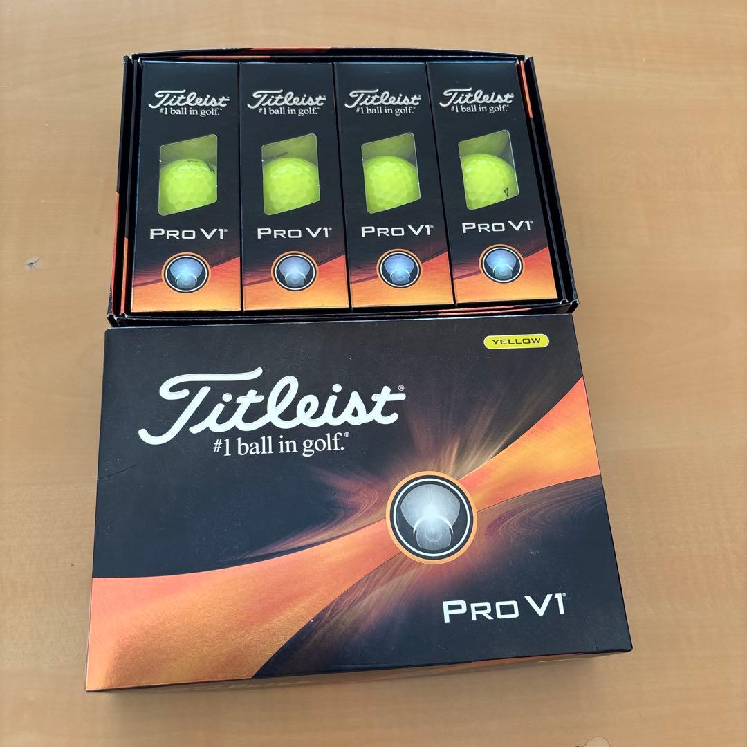 の*ん様 ゴルフボール　titleist PRO V1 黄色　新品　未使用