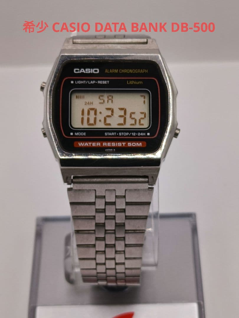 希少日本製CASIO W-34 415 稼働品 80s ヴィンテージデータバンク