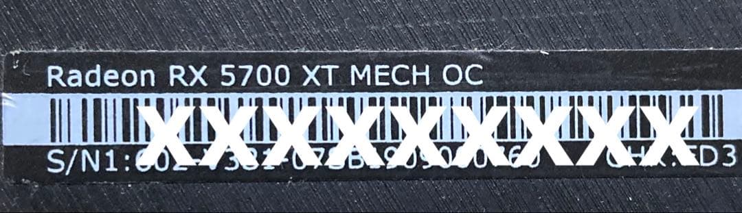【動作確認済み】AMD Radeon RX5700XT