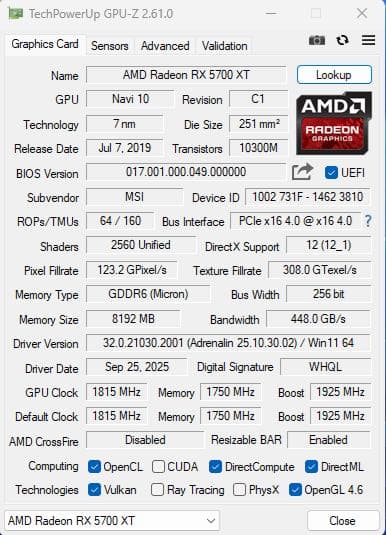 【動作確認済み】AMD Radeon RX5700XT