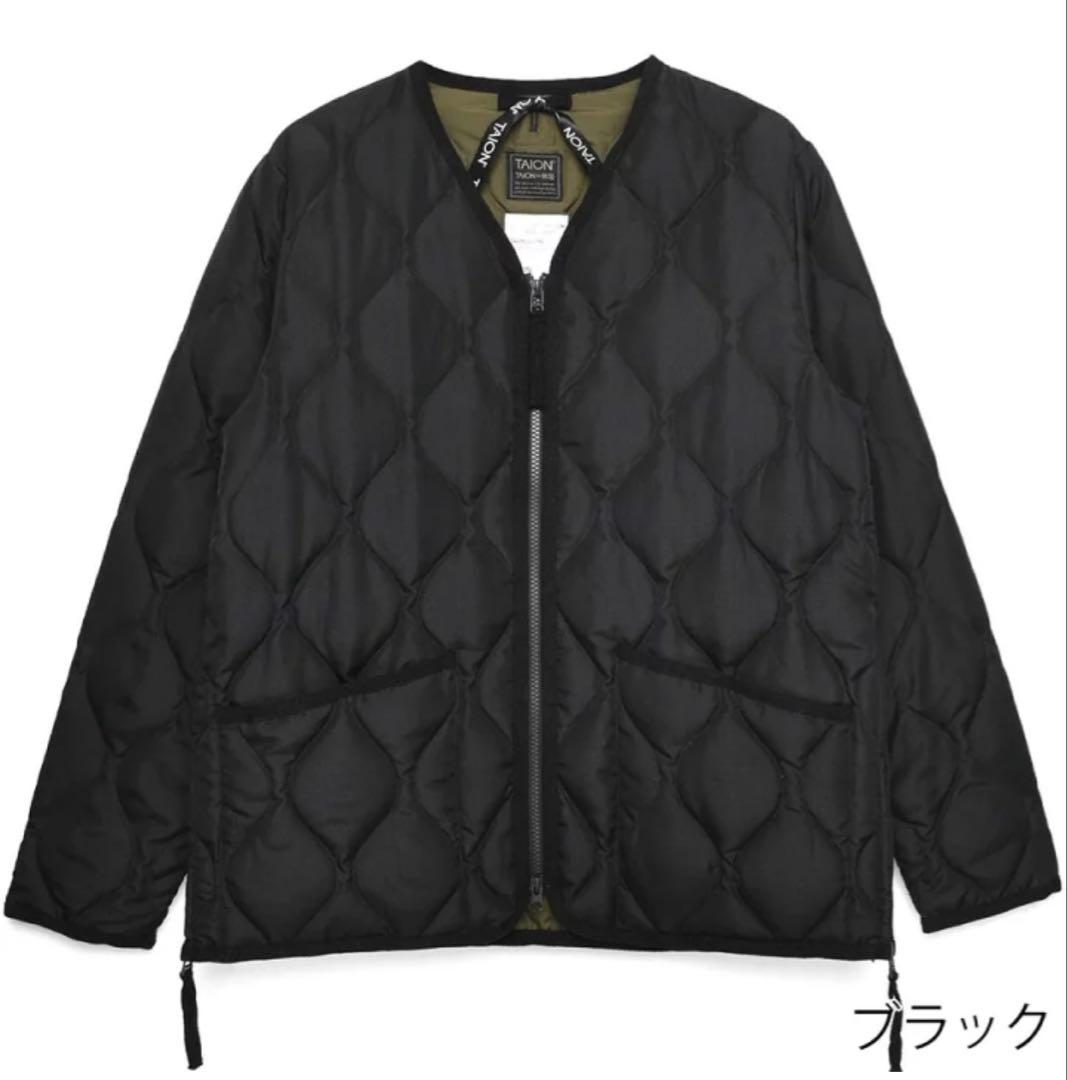 タイオン　ダウンジャケット　ユニセックス　Lサイズ　ブラック