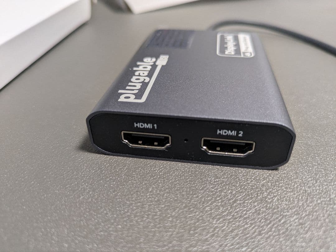 Plugable USB-C 2画面 変換アダプタ