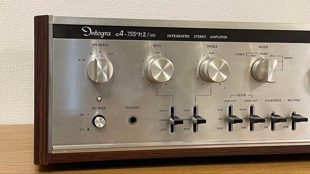 【動作品】onkyo a-755nii /100 プリメインアンプ