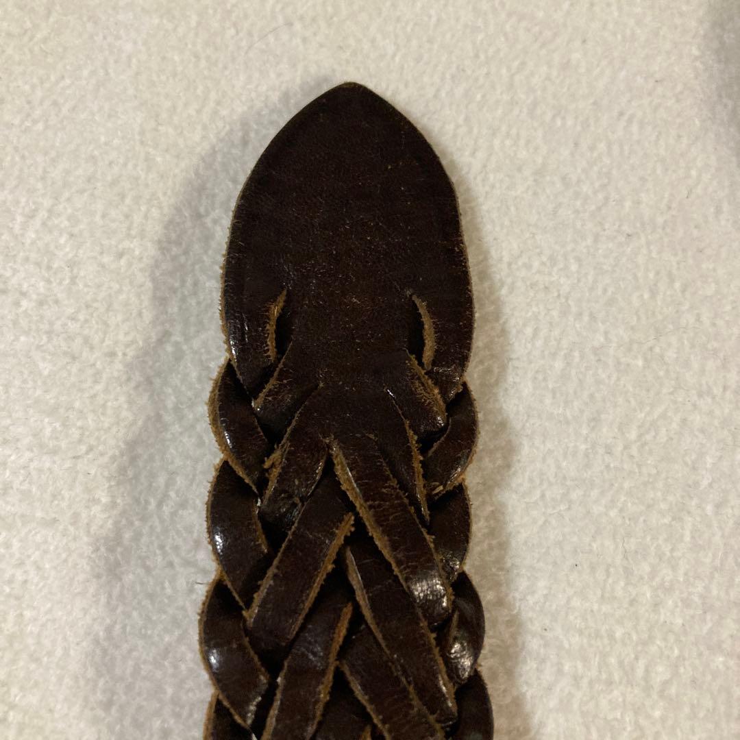 希少40 大きいサイズ ホワイトハウスコックス メッシュベルト ダークブラウン