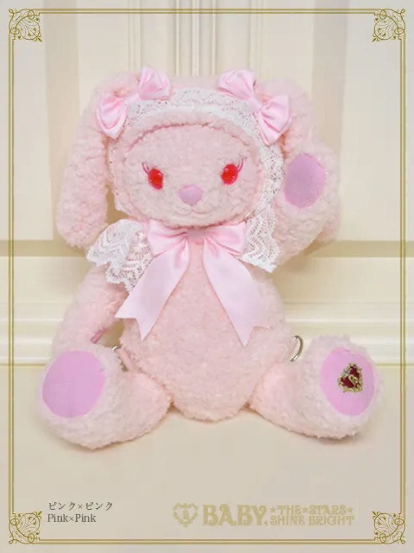 新品♡ BABY うさくみゃリュックミニ　ピンク×ピンク