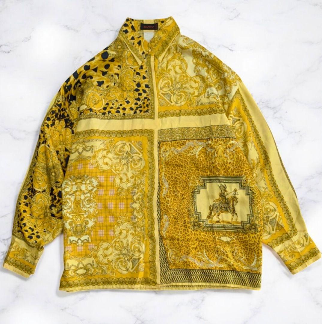 istante イスタンテ ヴェルサーチ シャツ シルク100% イタリア製